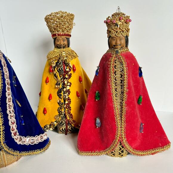 Vintage Mrs. Butterworth Three Wise Men Handmade Decorated Costume Jewlery - Picture 13 of 14